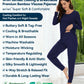 WiWi Women's Bamboo Pajama Sets Long Sleeves Top with Pants Loungewear Set