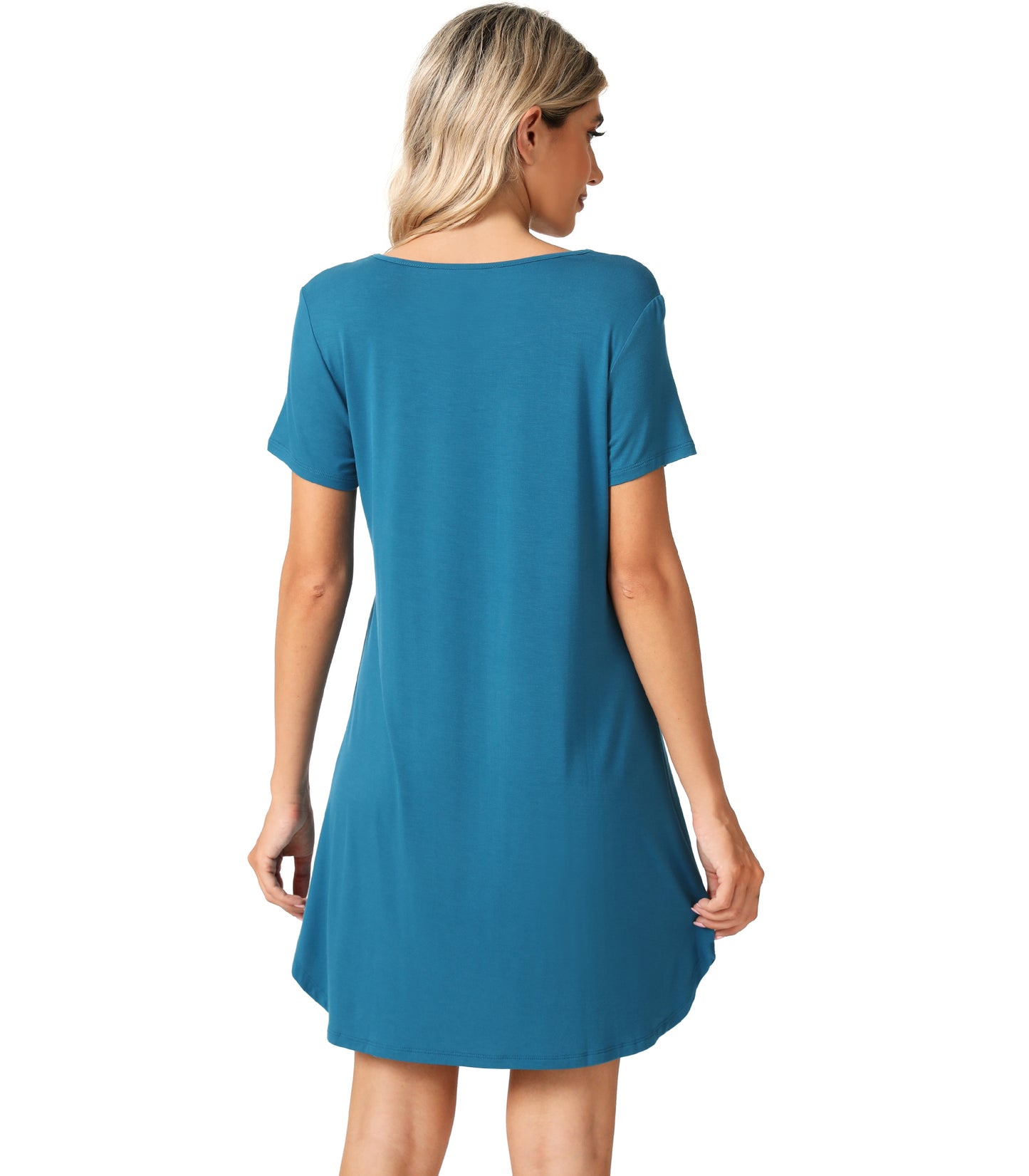 WiWi Bamboo Short Sleeve Nightgowns for Women