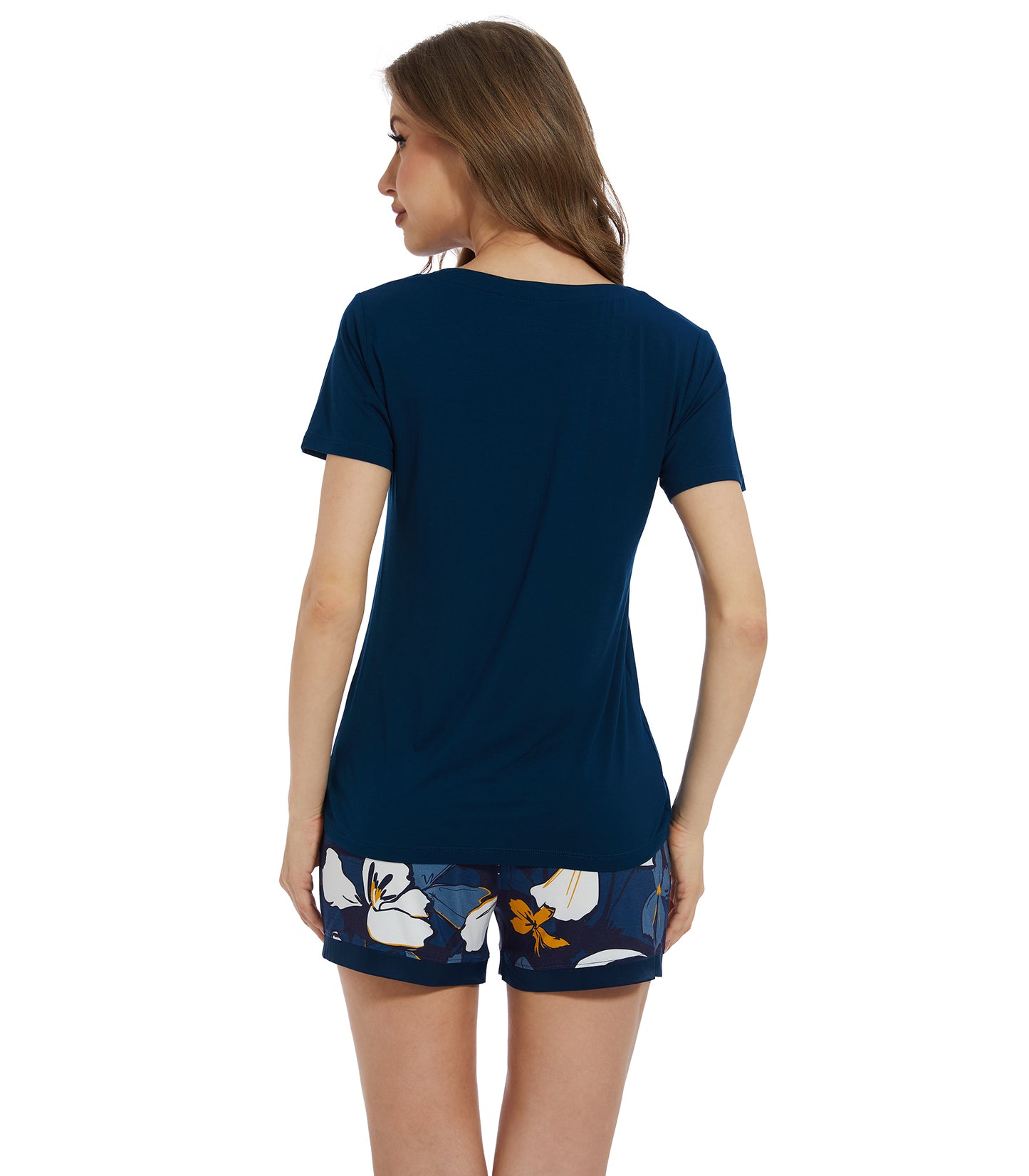 WiWi Bamboo Pajamas Set for Women Short Sets Summer Plus Size