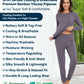 WiWi Women's Bamboo Pajama Sets Long Sleeves Top with Pants Loungewear Set