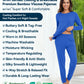 WiWi Women's Bamboo Pajama Sets Long Sleeves Top with Pants Loungewear Set
