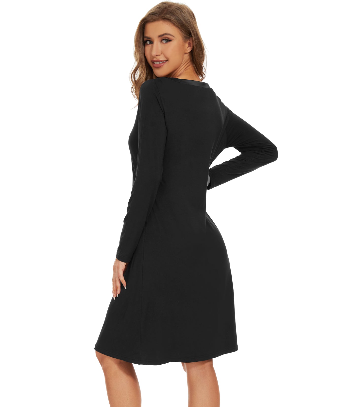 WiWi Bamboo Long Sleeve Nightgown