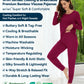 WiWi Women's Bamboo Pajama Sets Long Sleeves Top with Pants Loungewear Set