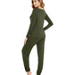 WiWi Scoop Neck Pajama Sets Sport Pajamas for Women