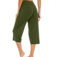 WiWi Women's Bamboo Viscose Yoga Capri Pants