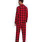 WiWi Bamboo Mens Pajamas Set Soft Button Down Cooling PJs with Pockets