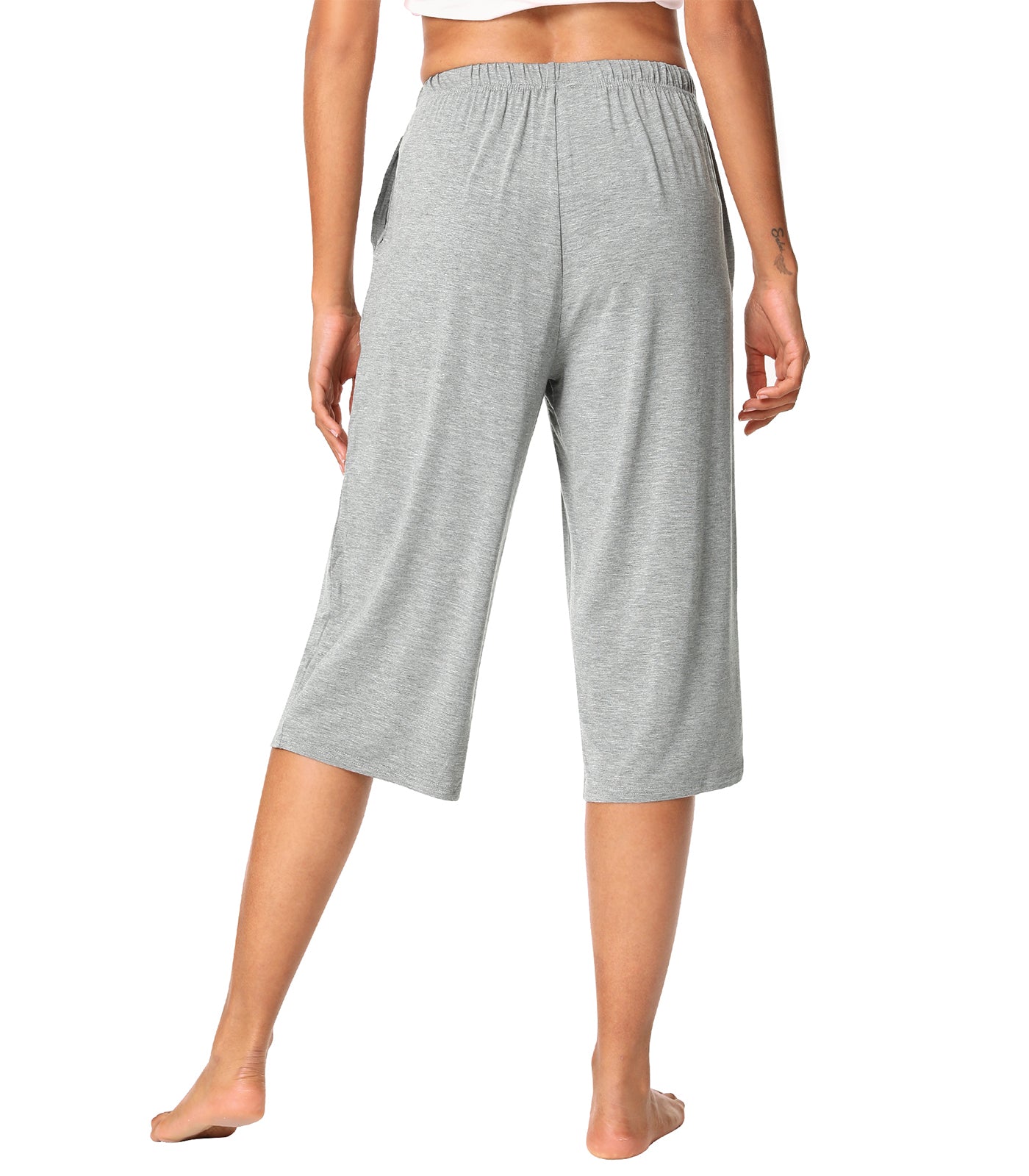 WiWi Womens Bamboo Comfy Capri Pants