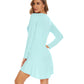 WiWi Women Bamboo Nightgowns Long Sleeve