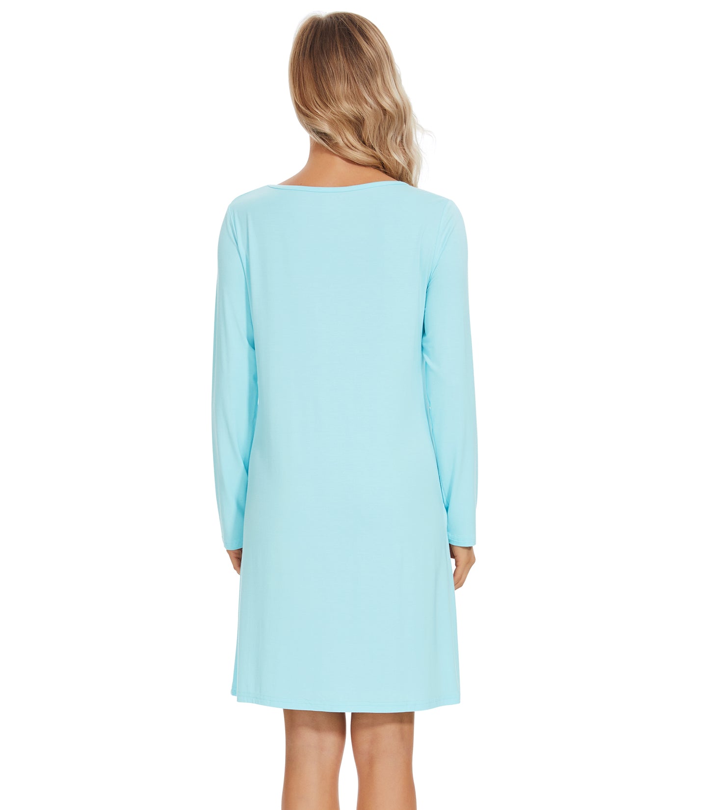 WiWi Bamboo Nightgowns for Women Lightweight Sleepwear Soft Sleep Shirt