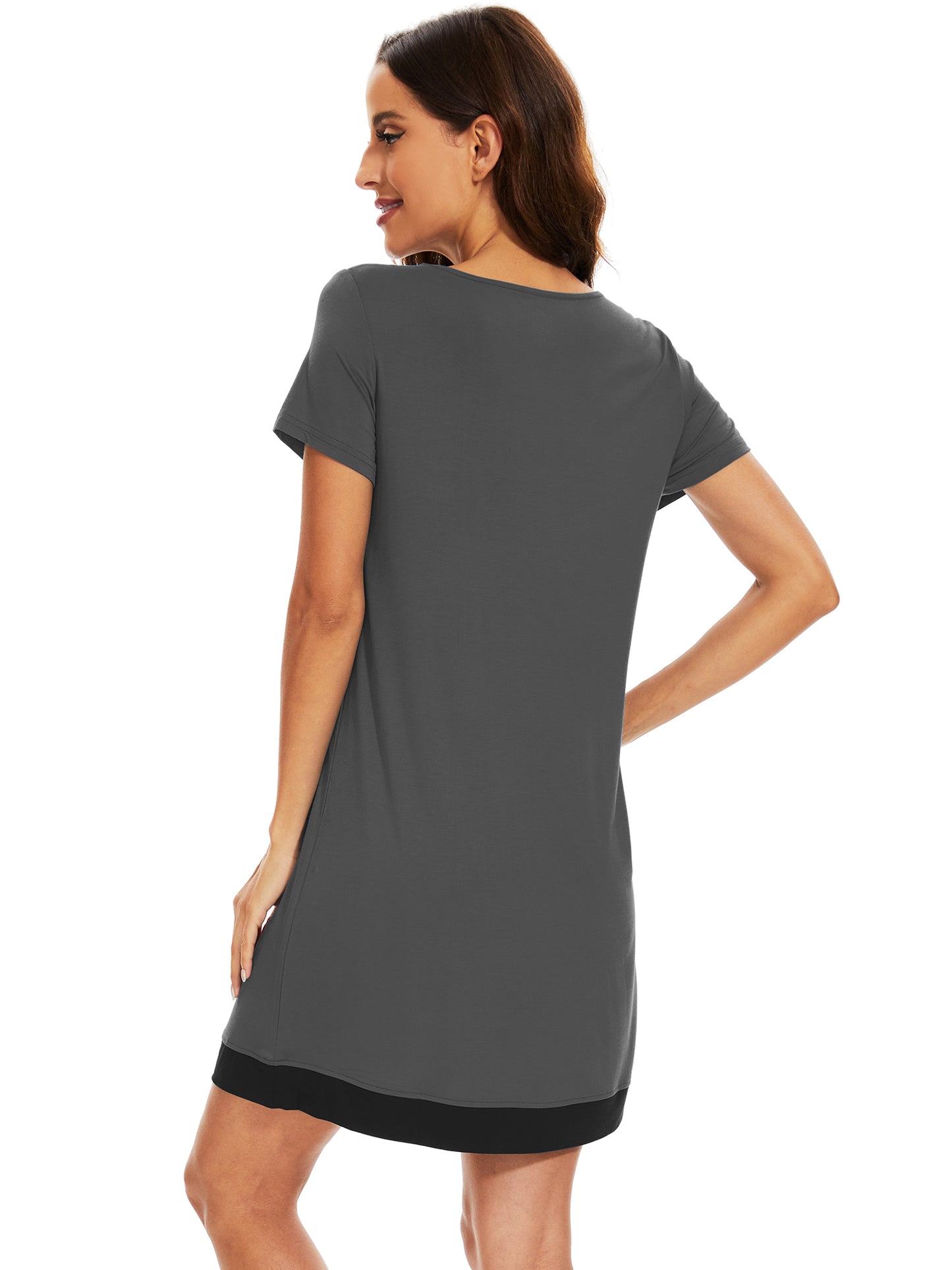 WiWi Bamboo Women's Short Sleeve Nightgown