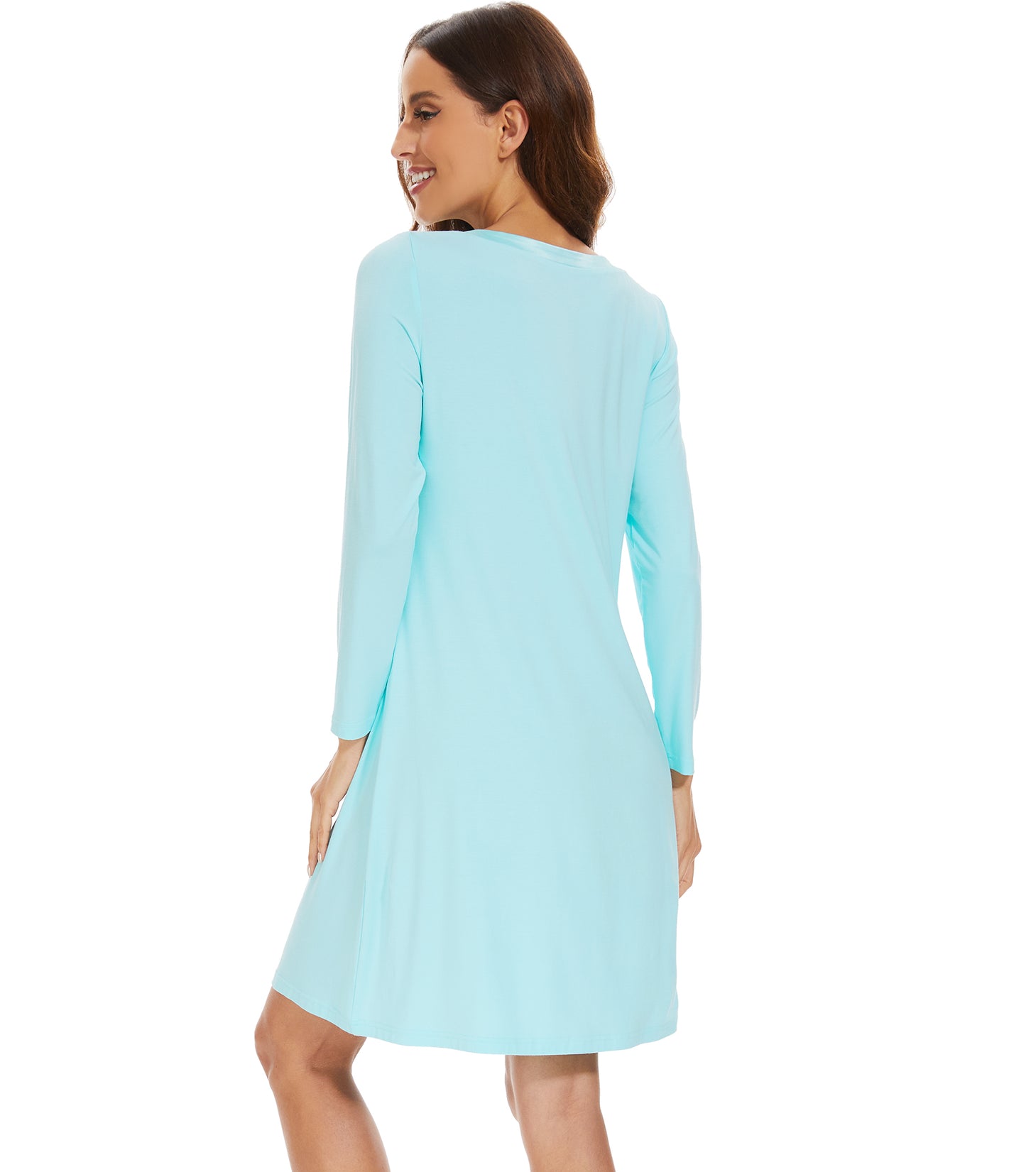WiWi Bamboo Long Sleeve Nightgown