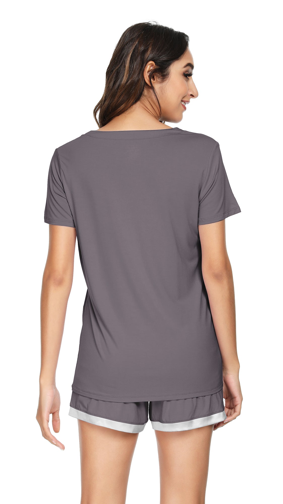 WiWi Bamboo Pajamas Set for Women Short Sets Summer Plus Size