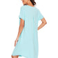 WiWi Womens Bamboo Soft Scoop Neck Nightwear