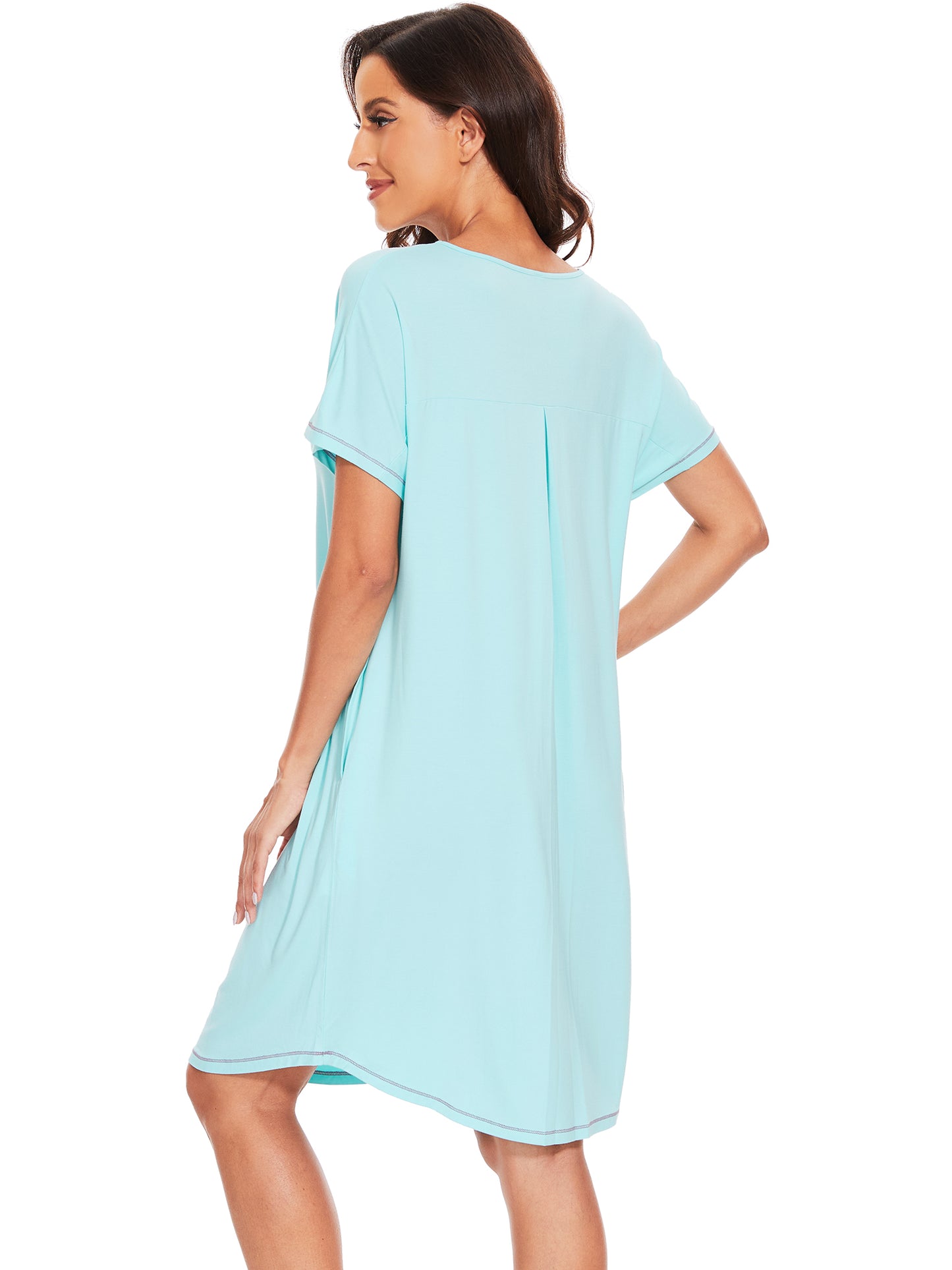 WiWi Womens Bamboo Soft Scoop Neck Nightwear