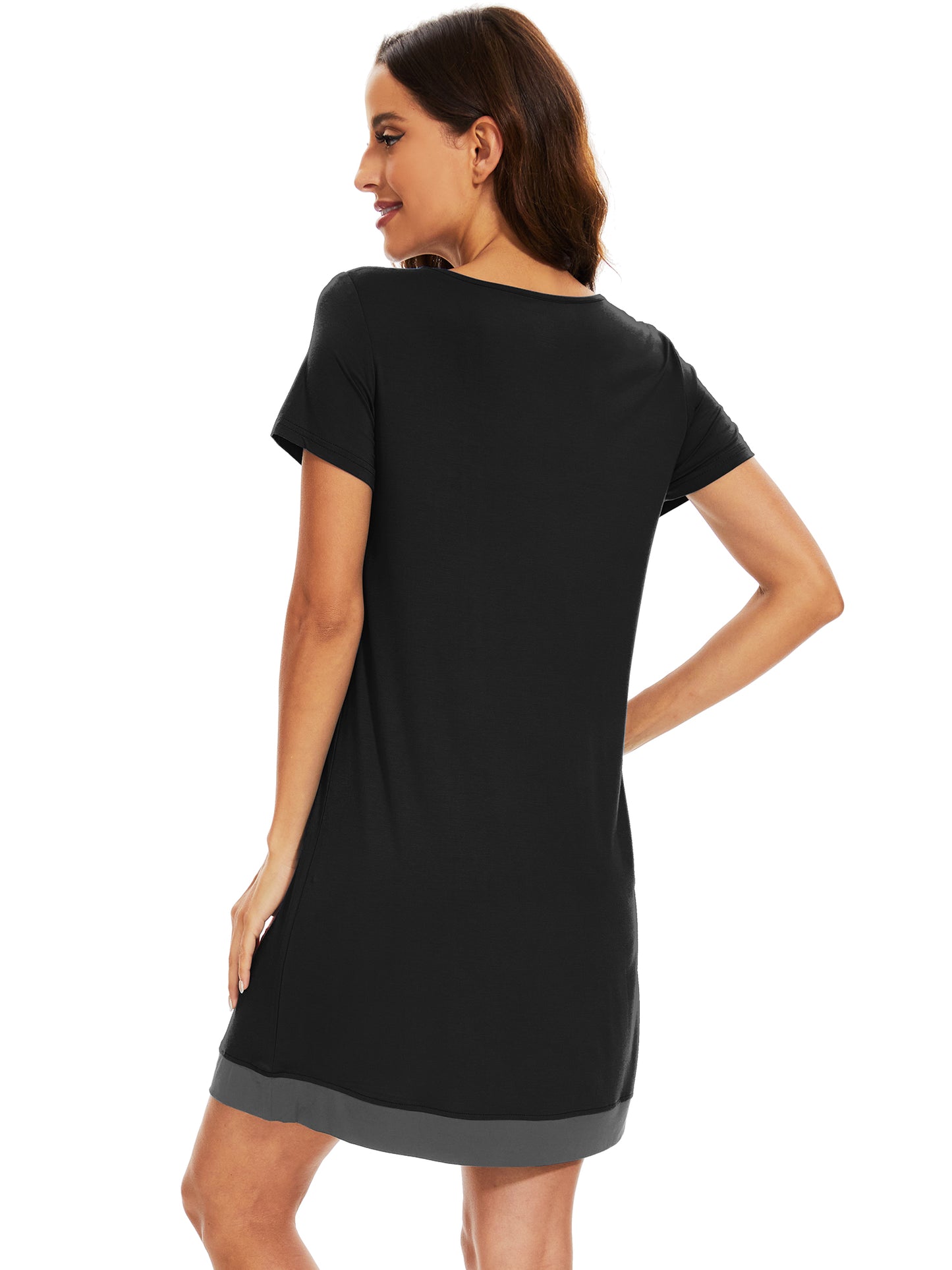 WiWi Bamboo Women's Short Sleeve Nightgown