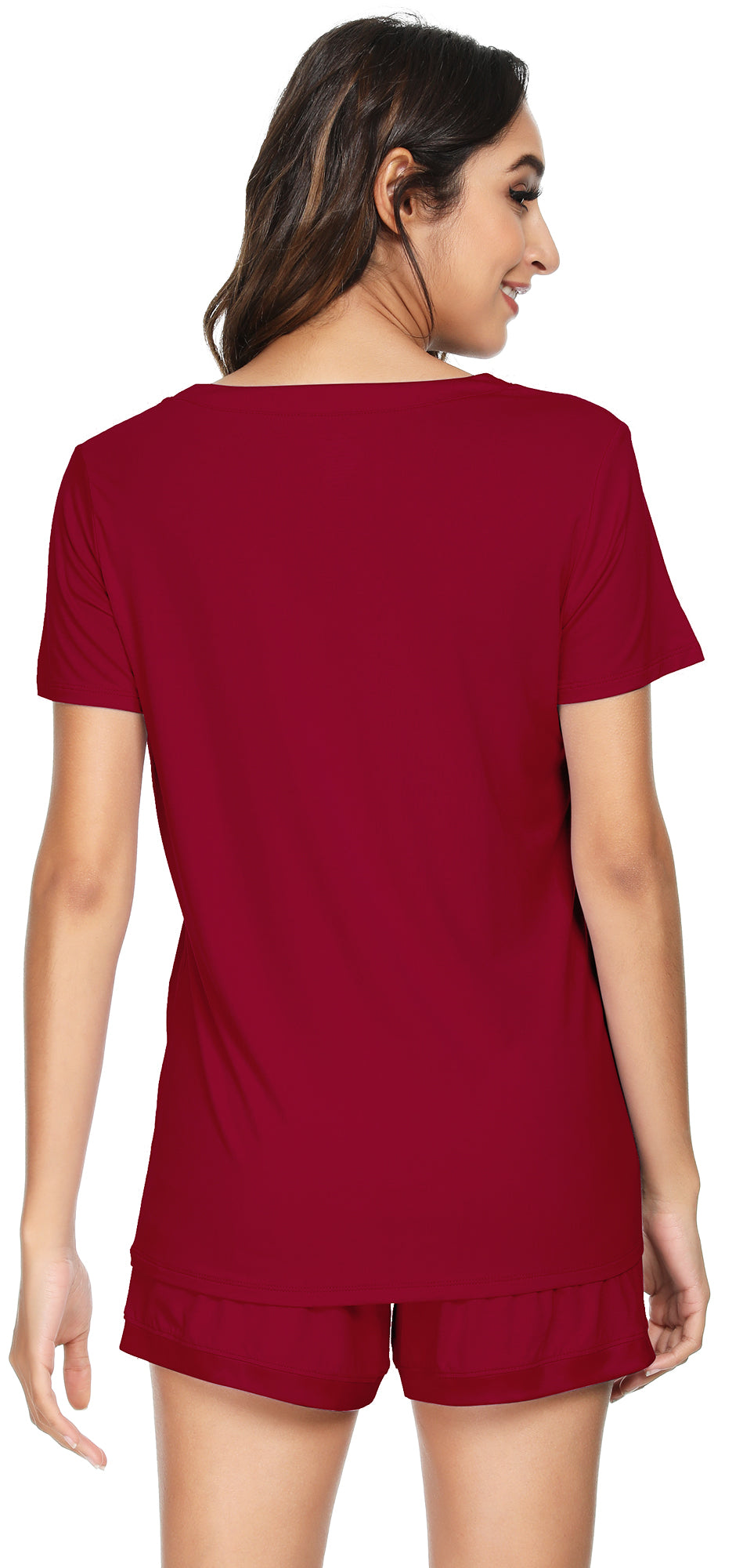 WiWi Bamboo Pajamas Set for Women Short Sets Summer Plus Size