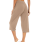 WiWi Women's Bamboo Viscose Yoga Capri Pants