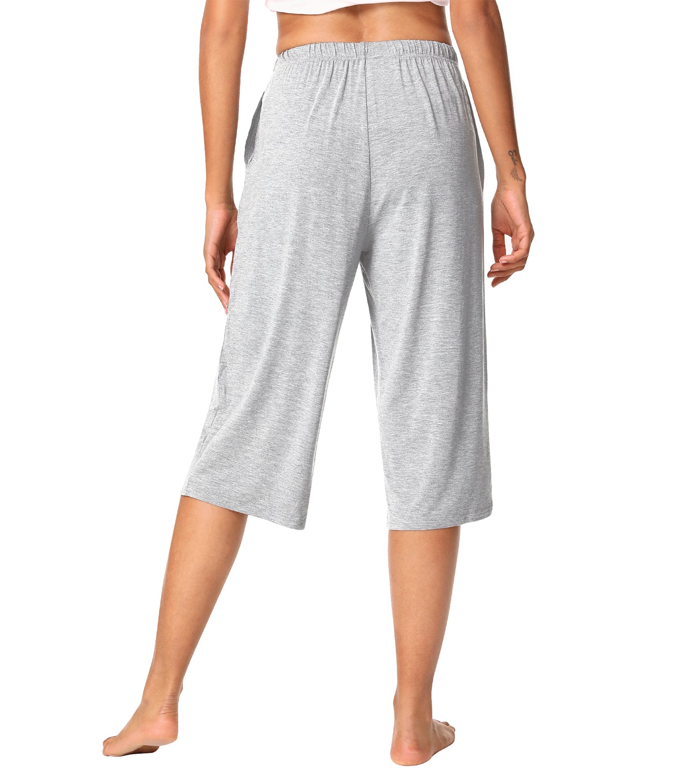 WiWi Womens Bamboo Comfy Capri Pants