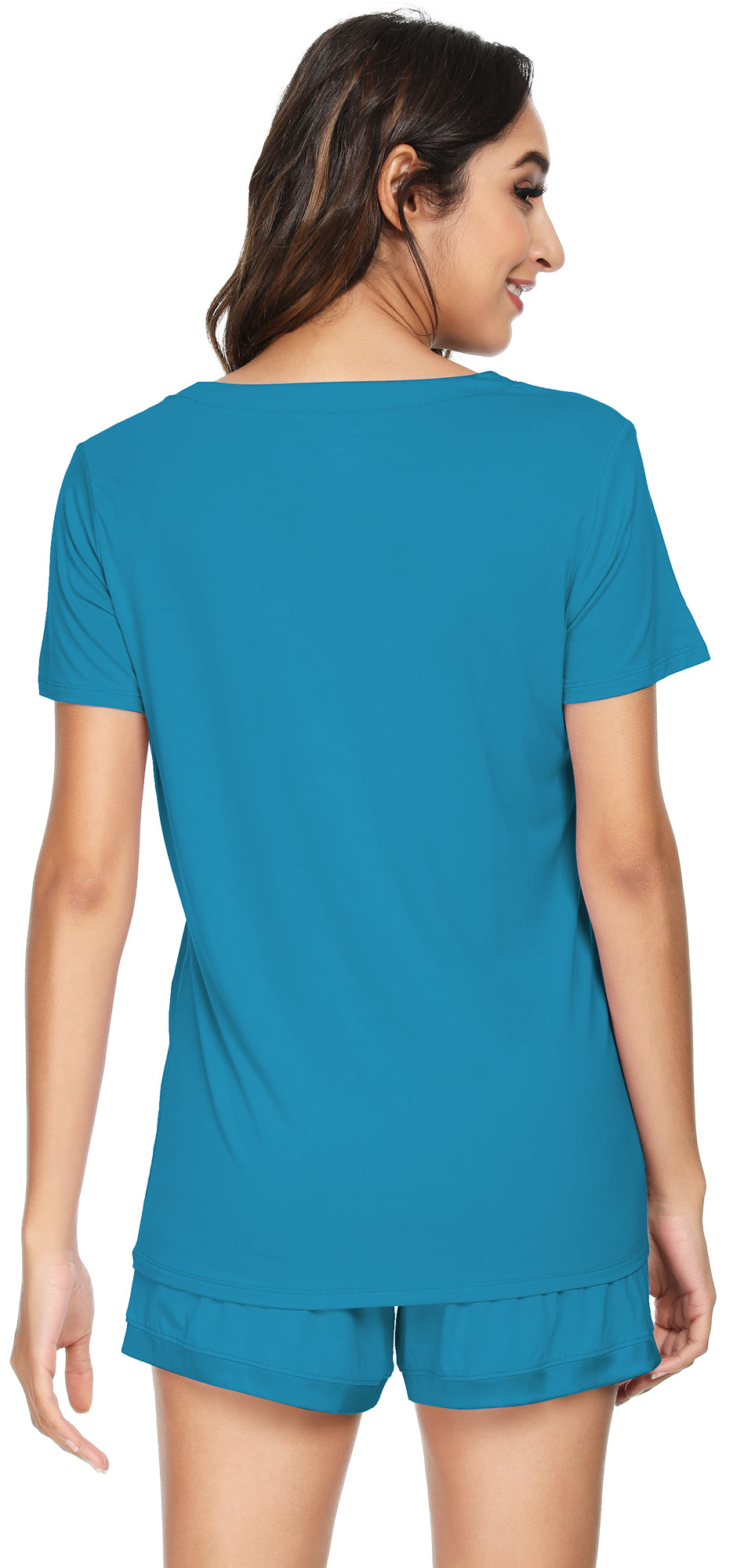 WiWi Bamboo Pajamas Set for Women Short Sets Summer Plus Size