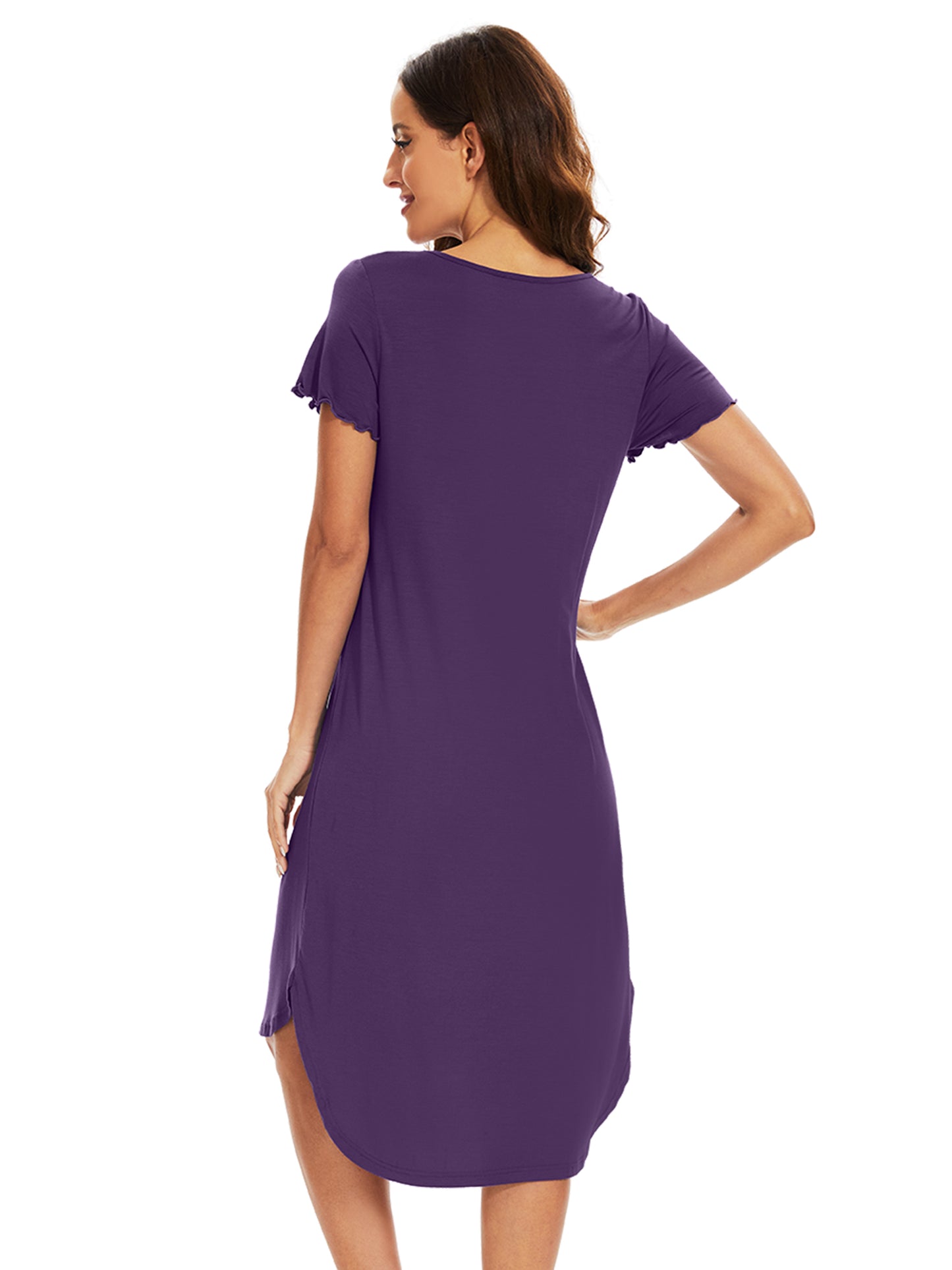 WiWi Bamboo Women Short Sleeve Nightgown