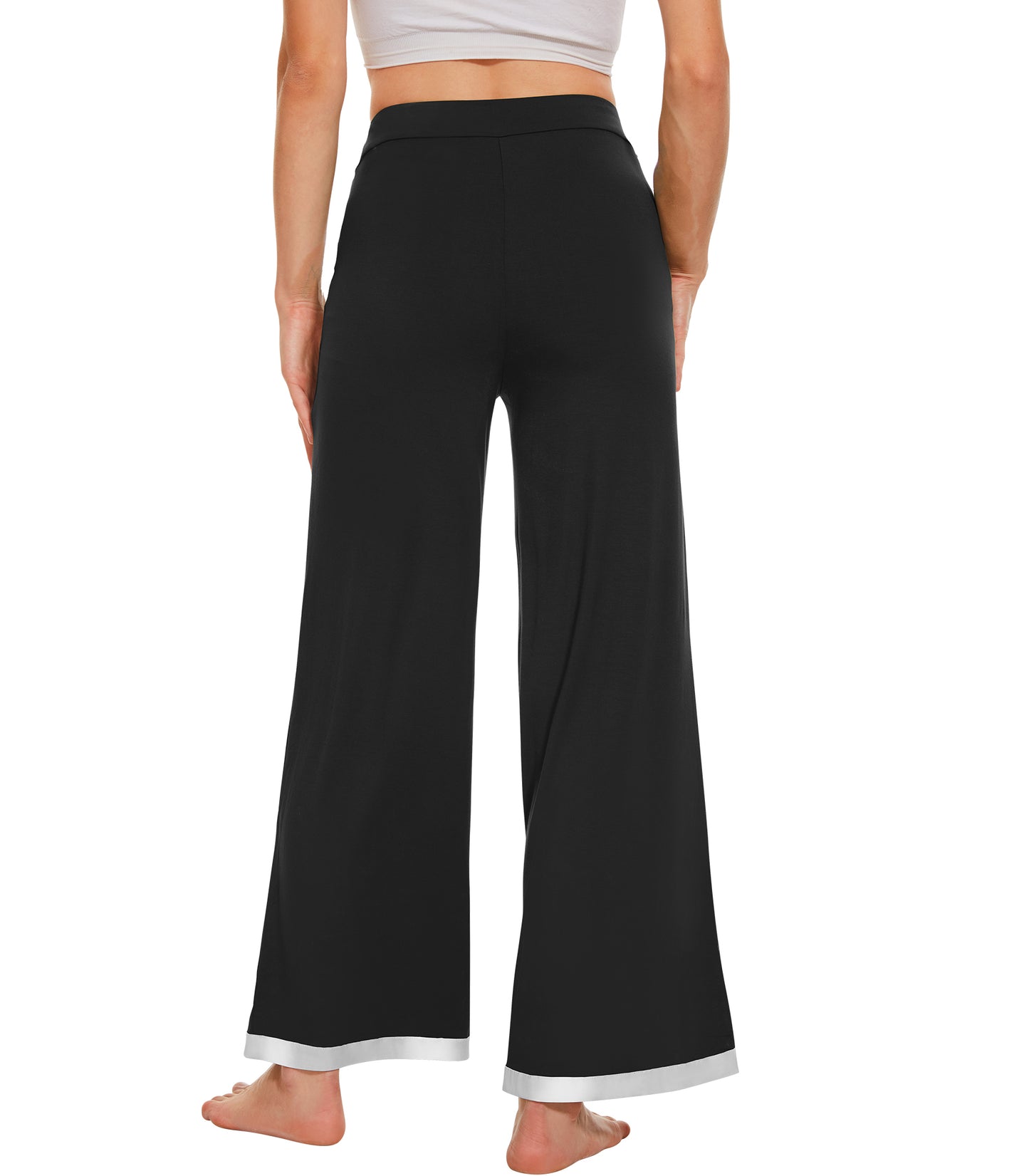 WiWi Women's Bamboo Wide Leg Palazzo Pajama Pants