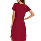 WiWi Bamboo Women Short Sleeve Nightgown