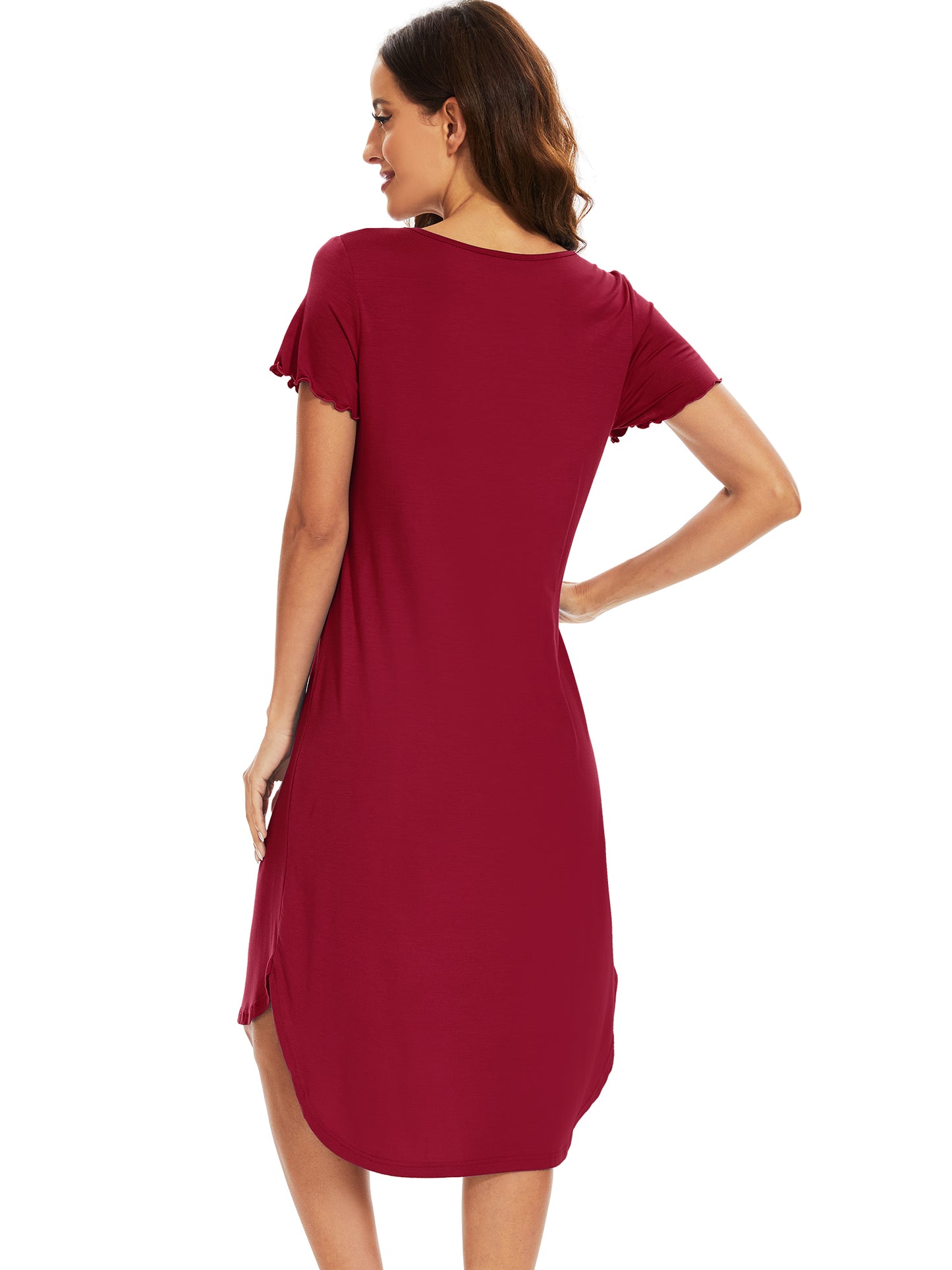 WiWi Bamboo Women Short Sleeve Nightgown