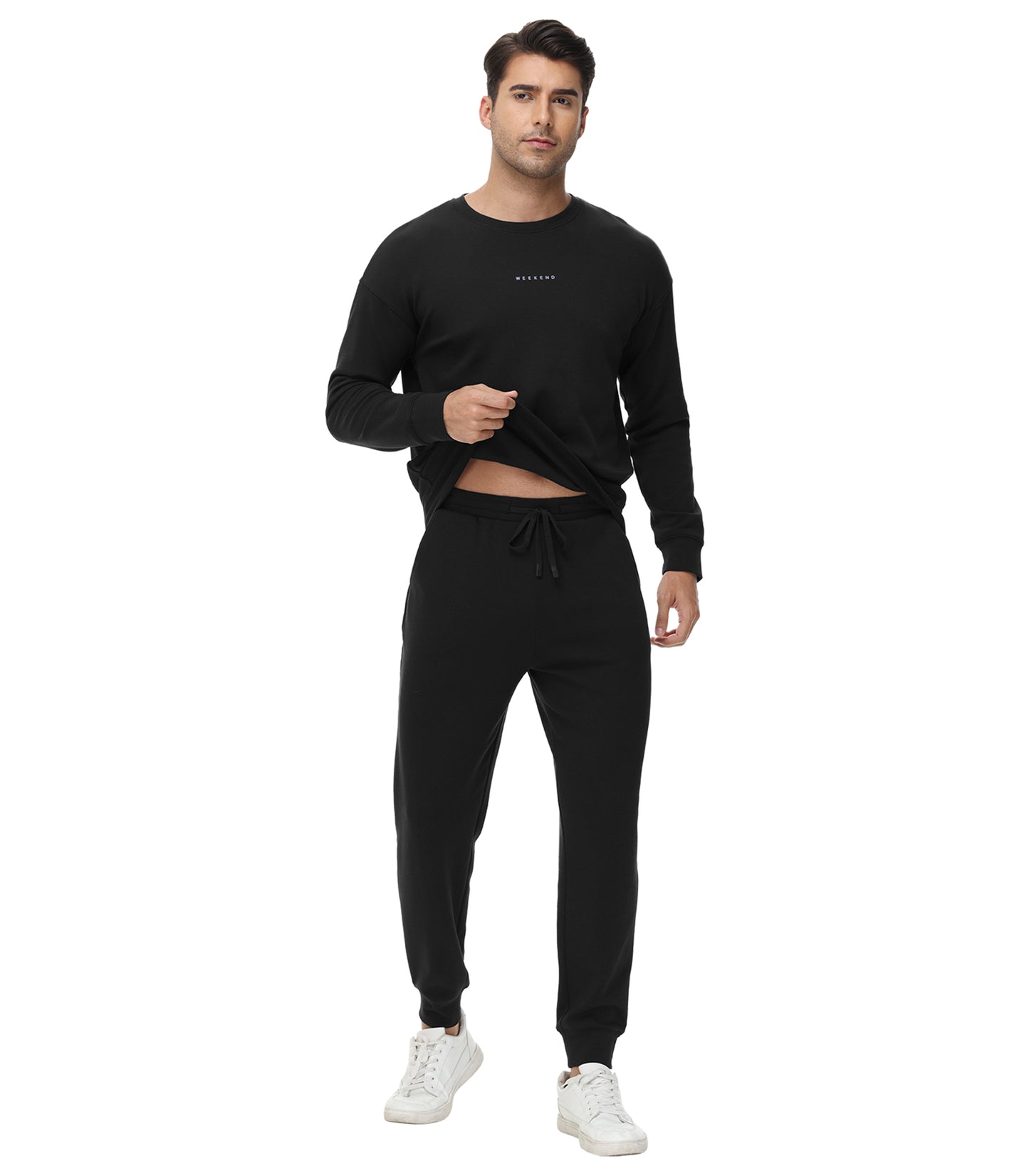 WiWi Men's Tracksuit Athletic Sweatsuits Long Sleeve 2 Piece Outfit