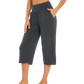 WiWi Women's Bamboo Viscose Yoga Capri Pants