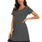 WiWi Bamboo Women's Short Sleeve Nightgown