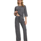 WiWi Women's Bamboo Pajama Sets Soft Loose Comfy Top with Pants