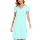 WiWi Bamboo Women Short Sleeve Nightgown