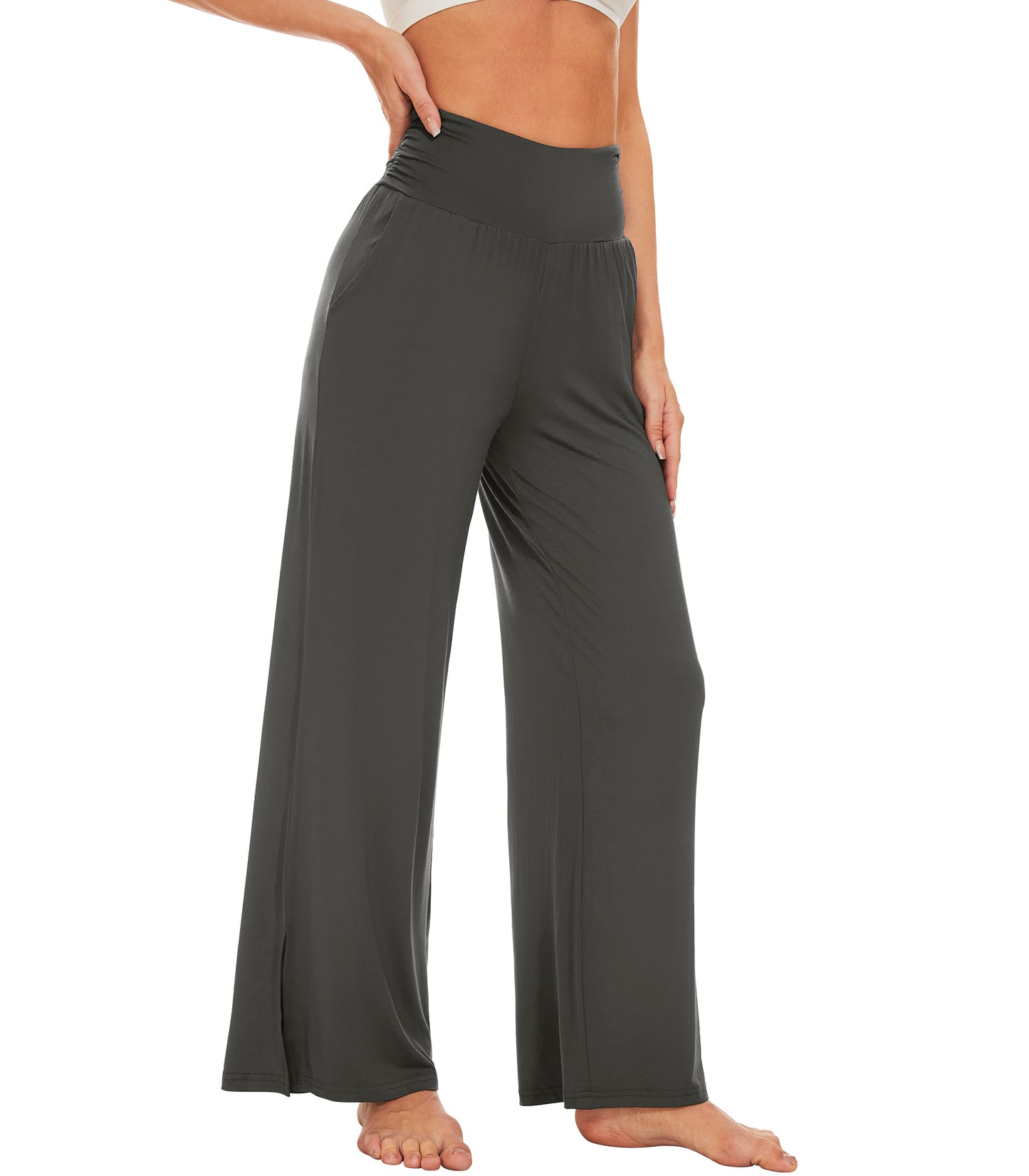 WiWi Women's Bamboo Viscose Wide Leg Lounge Pajama Pants