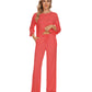 WiWi Women's Bamboo Pajama Sets Soft Loose Comfy Top with Pants