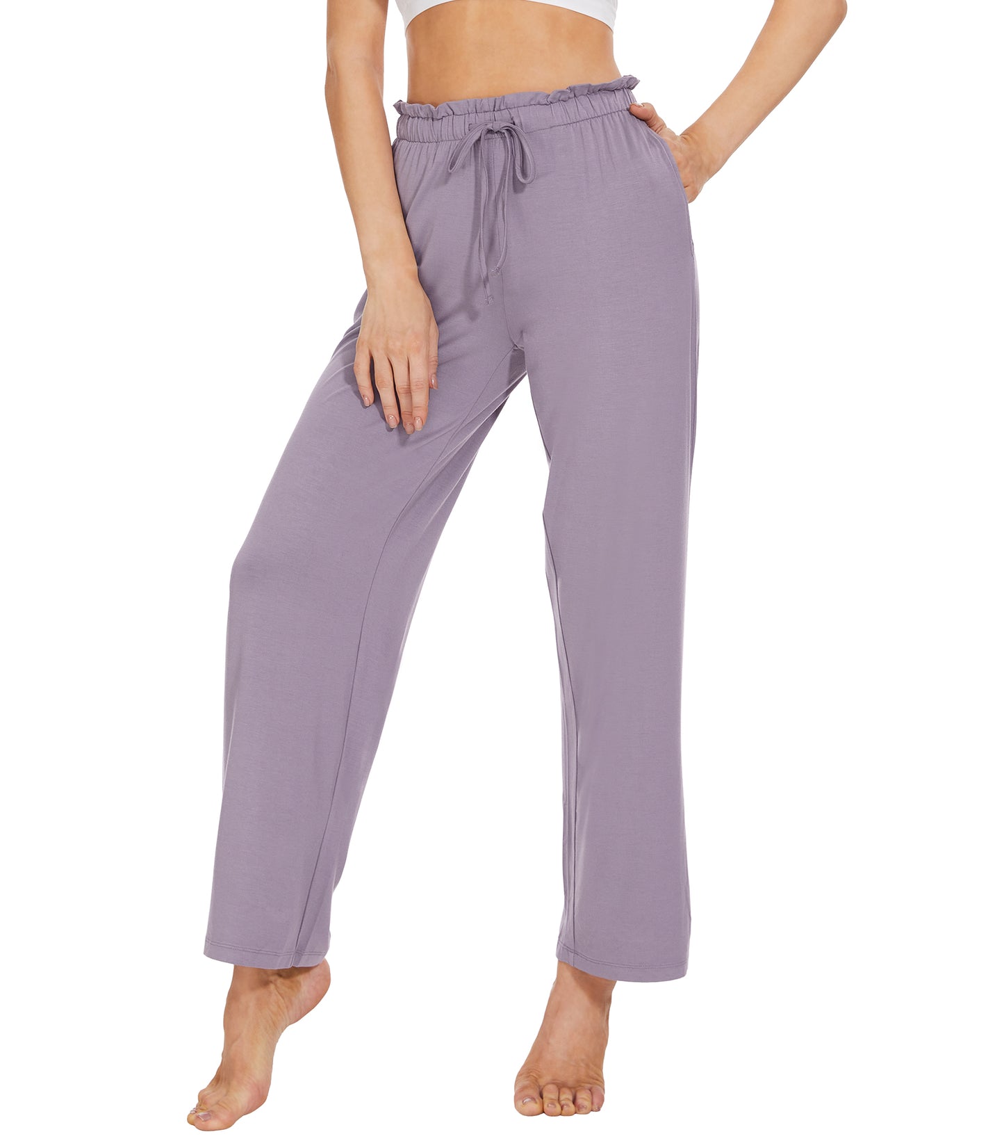 WiWi Women's Bamboo Viscose Wide Leg Pajama Pants