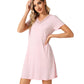 WiWi Bamboo Short Sleeve Nightgowns for Women