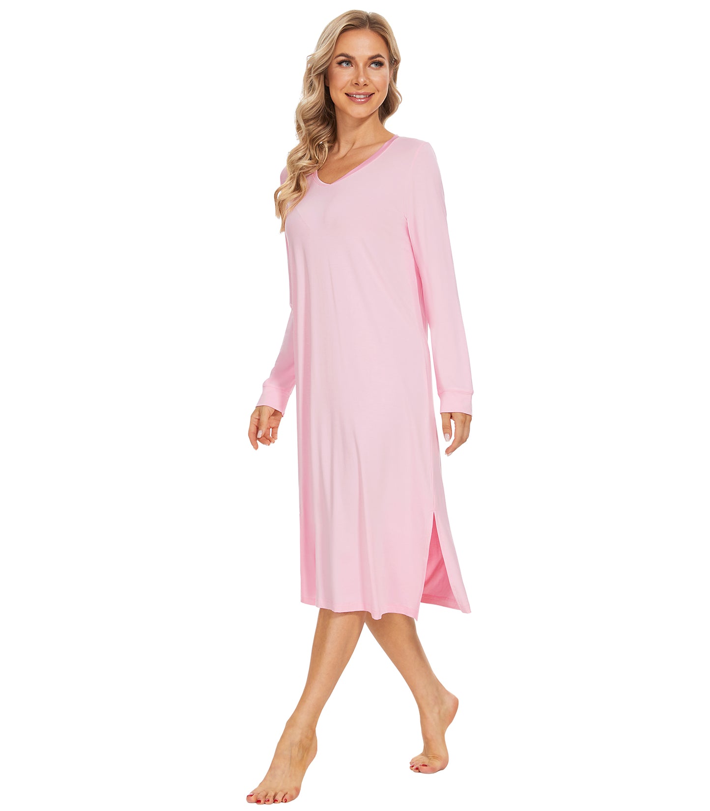 WiWi Bamboo Long Sleeve Nightgown