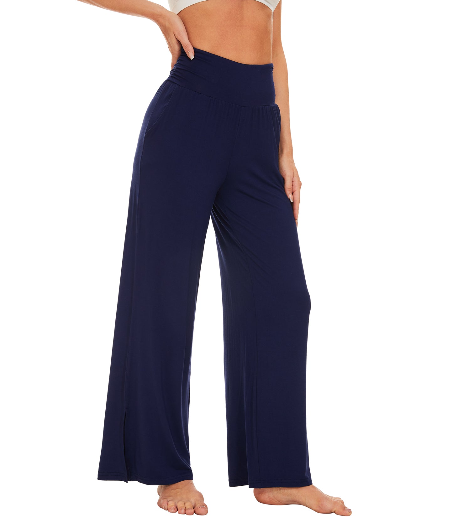 WiWi Women's Bamboo Viscose Wide Leg Lounge Pajama Pants