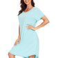 WiWi Womens Bamboo Soft Scoop Neck Nightwear