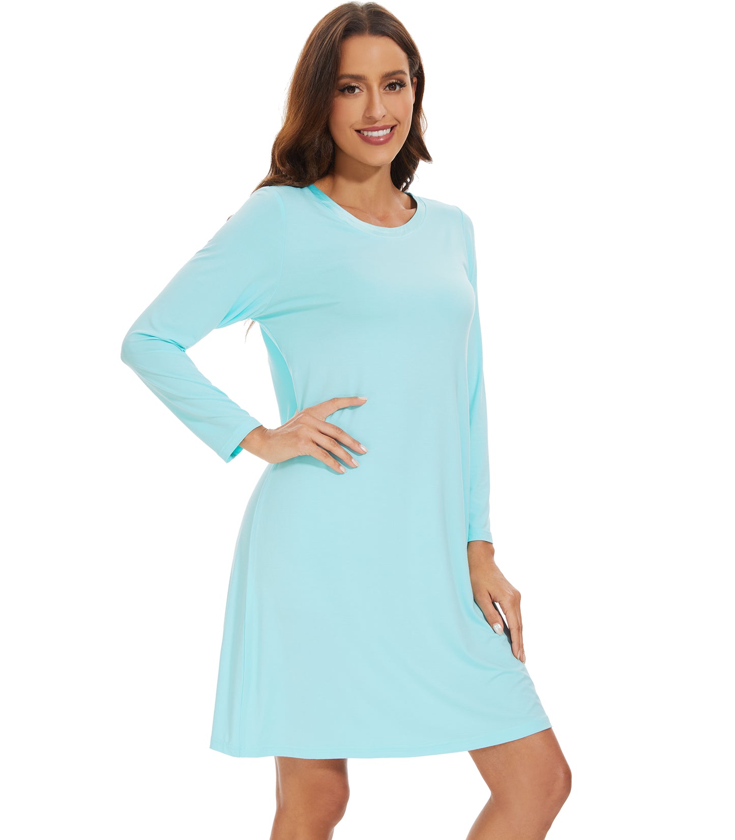 WiWi Bamboo Long Sleeve Nightgown