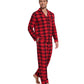 WiWi Bamboo Mens Pajamas Set Soft Button Down Cooling PJs with Pockets