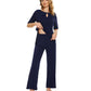 WiWi Bamboo Short Sleeve Sleepwear with Long Pants Pjs