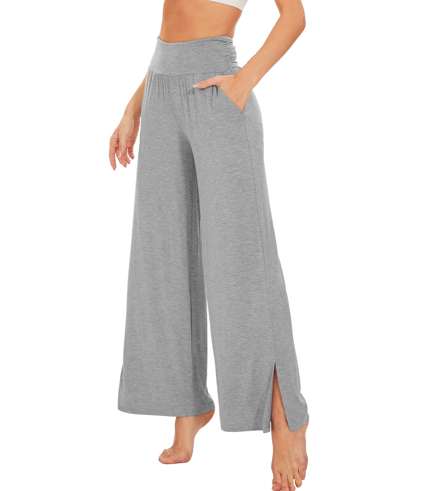 WiWi Women's Bamboo Viscose Wide Leg Lounge Pajama Pants