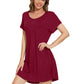 WiWi Women's Bamboo Short Sleeve Nightgown