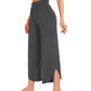 WiWi Women's Bamboo Viscose Wide Leg Capri Pajama Bottoms