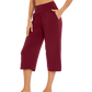 WiWi Women's Bamboo Viscose Yoga Capri Pants