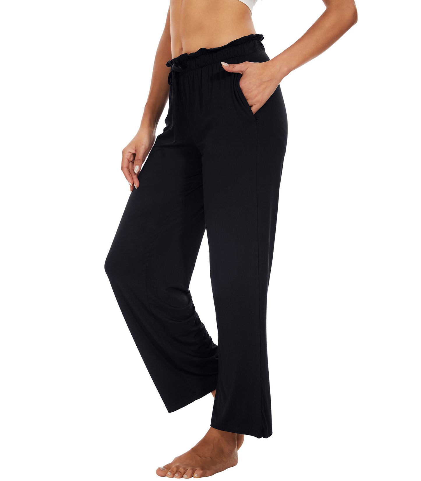 WiWi Women's Bamboo Viscose Wide Leg Pajama Pants