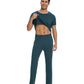 WiWi Pajama Set for Men Loungewear Soft Pajamas Sets Sleepwear