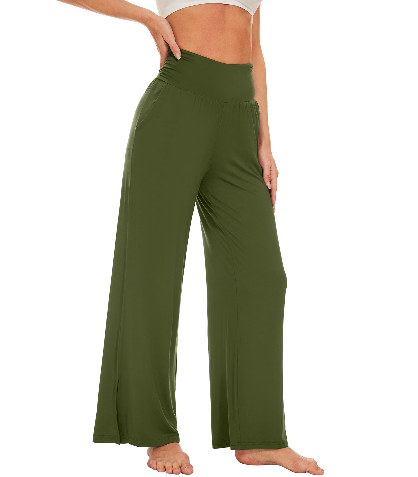 WiWi Women's Bamboo Viscose Wide Leg Lounge Pajama Pants