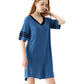 WiWi Bamboo 3/4 sleeve Lightweight Nightgown for Women